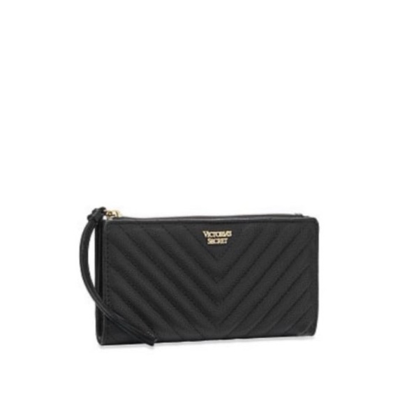 Victoria’s Secret Embellished V-Quilt Slim Wristlet - Picture 2 of 7